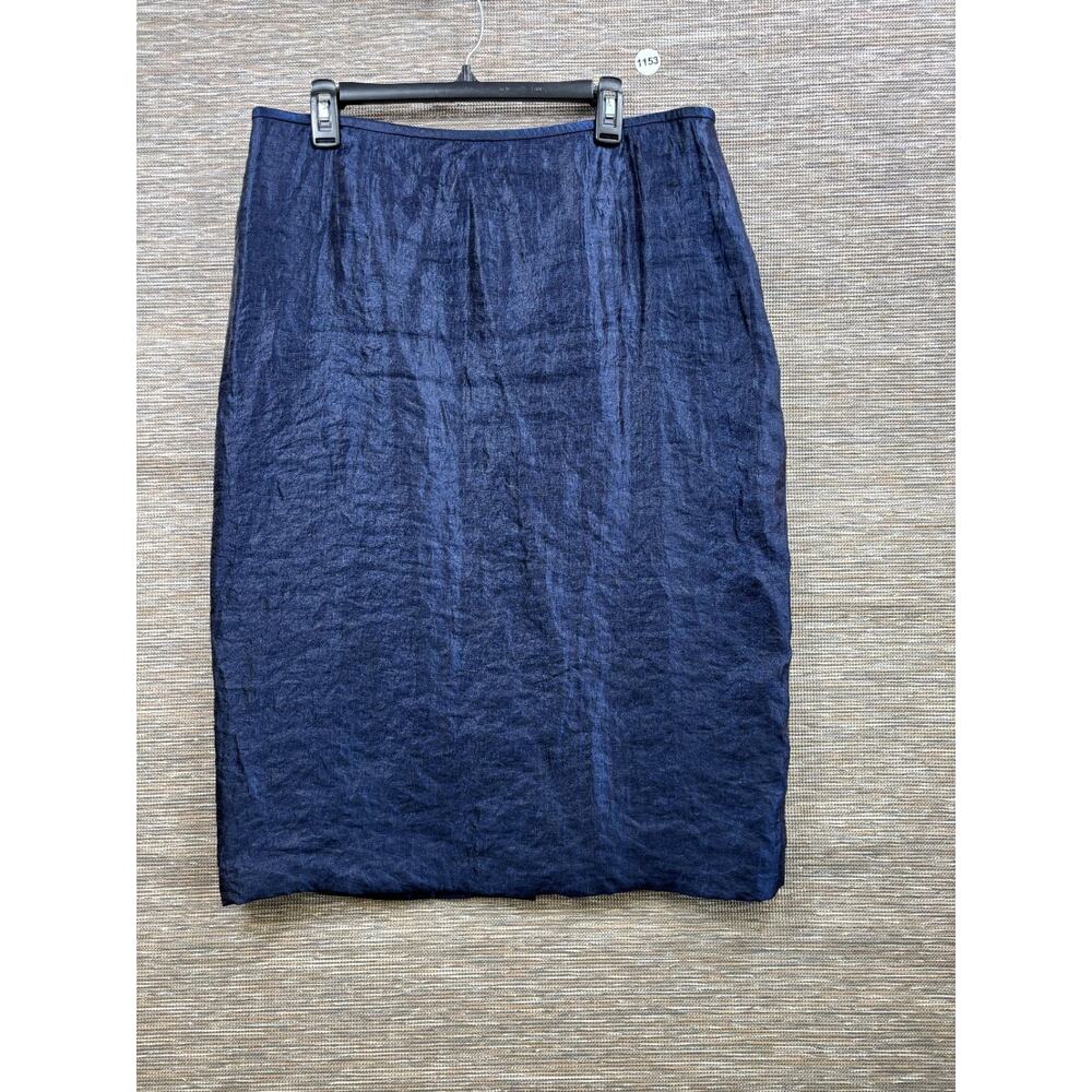 Kasper Straight Pencil Skirt Womens Size 16 Blue Knee-Length Casual Career - Picture 1 of 6